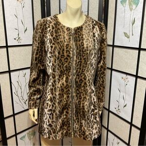 CHICO’S Faux Fur Jacket